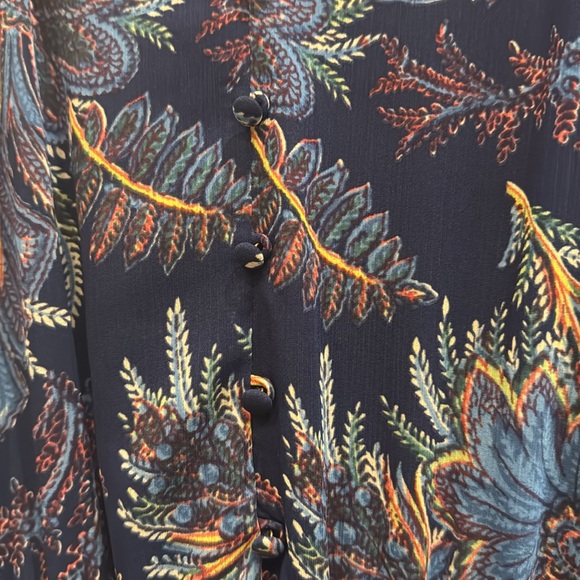 Ralph Lauren Sz 12 Blue Floral Dress - Picture 5 of 7